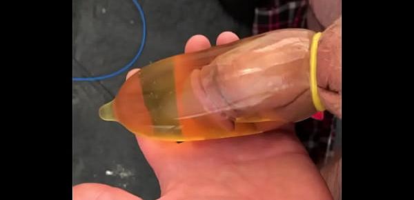  Piss filled condom